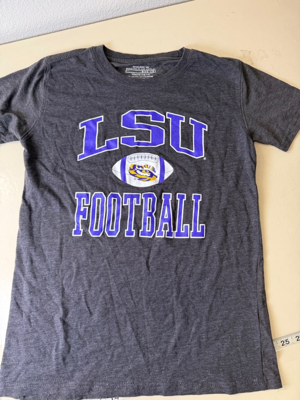 Source Unknown Gray Youth Short Sleeve Tee - Medium (12-14)